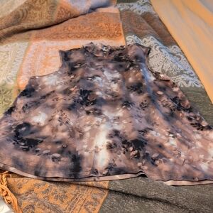 Floral Sleeveless Women's Top AND Matching Mesh  Button Up Cardigan LOGO